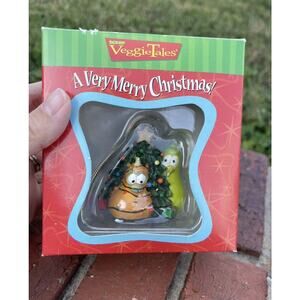 Veggietales A Very Merry Christmas Ornament NOS 1999 Y2K